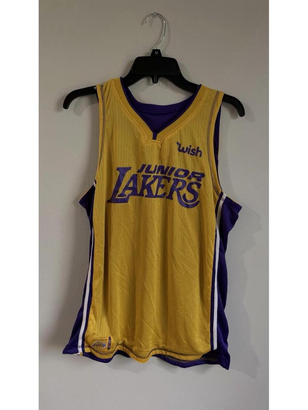 Junior Lakers Foundation Reversible Basketball Jersey Size Adult Large